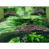 Комплект постельного белья Domomania Леопард на дереве 3D