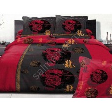 Комплект постельного белья Domomania Красный Дракон 3D