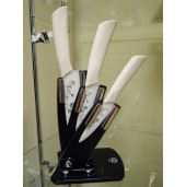 Набор ножей керамических на подставке (10 см.,12см и 15 см.) Tima NKT-410