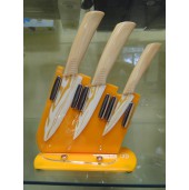 Набор ножей керамических на подставке (10 см.,12см и 15 см.) Tima NKT-420